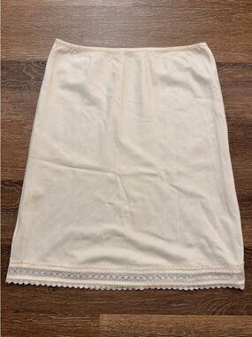 Vintage Dior Cream Slip Skirt